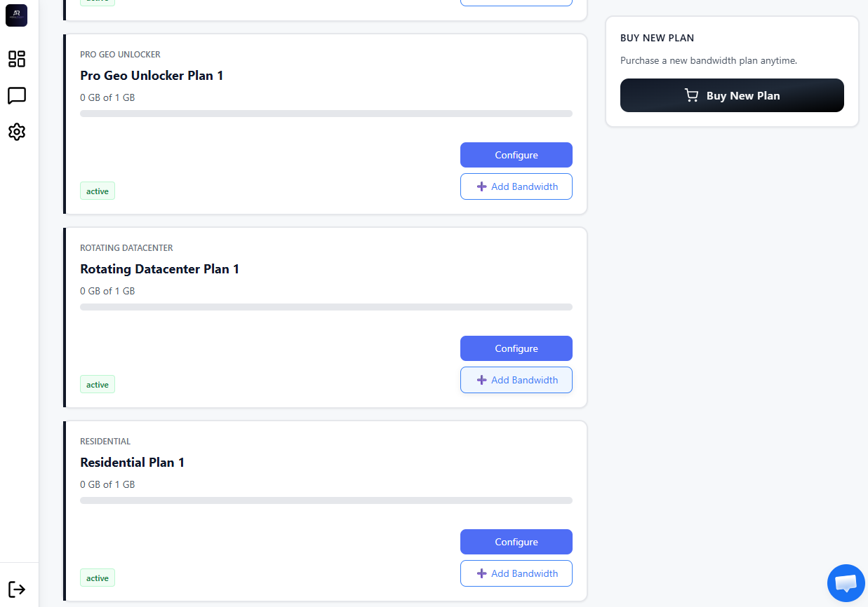 ArealProxy Dashboard